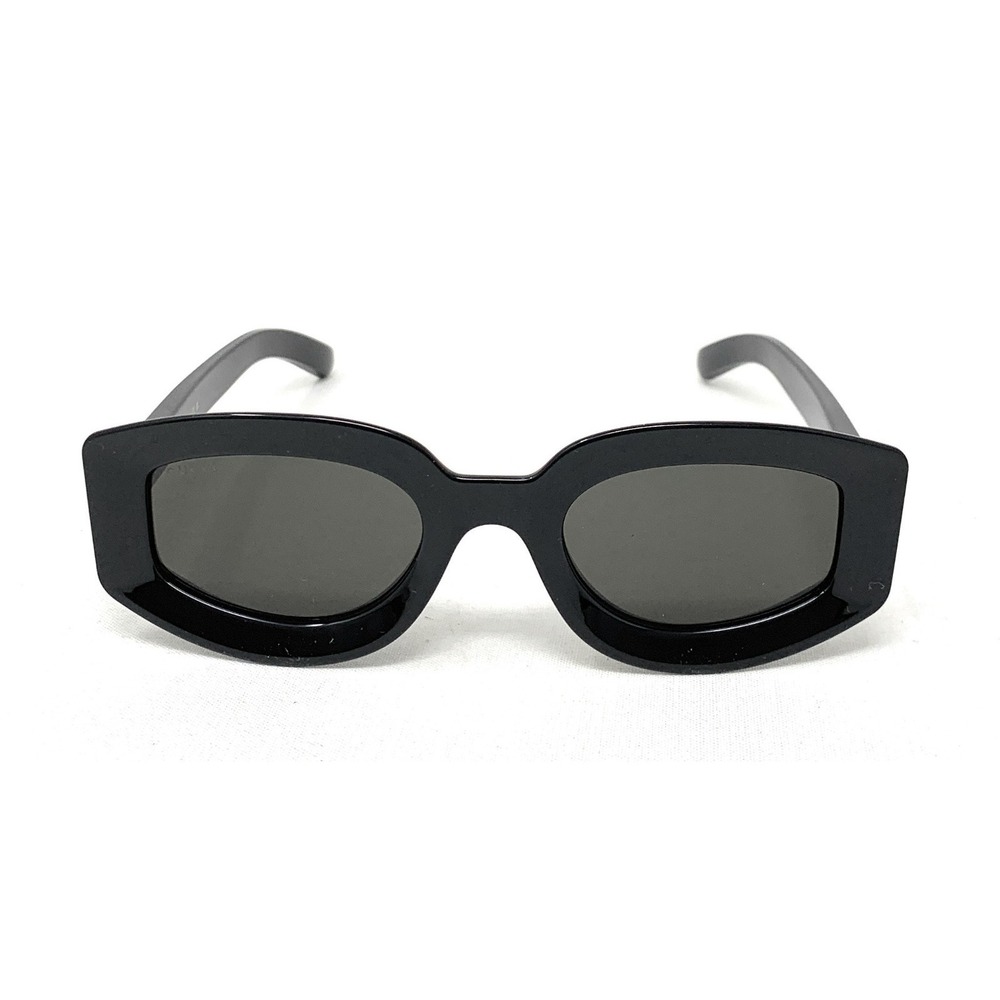 GUCCI Women's Sunglasses GG1718S 001 Shiny Black Oval 51mm - Picture 3 of 6